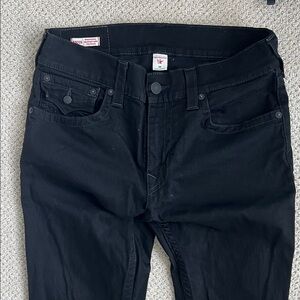 True Religion Men's Relaxed Black Jeans